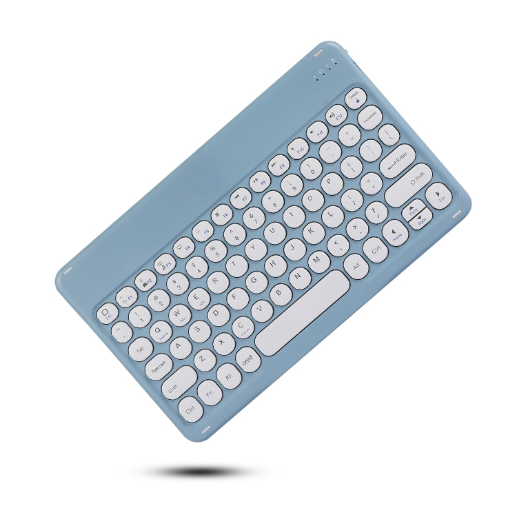 X4 Universal Round Keys Panel Spray Color Bluetooth Keyboard(Light Blue) - Universal Keyboard by PMC TechLife | Online Shopping South Africa | PMC TechLife