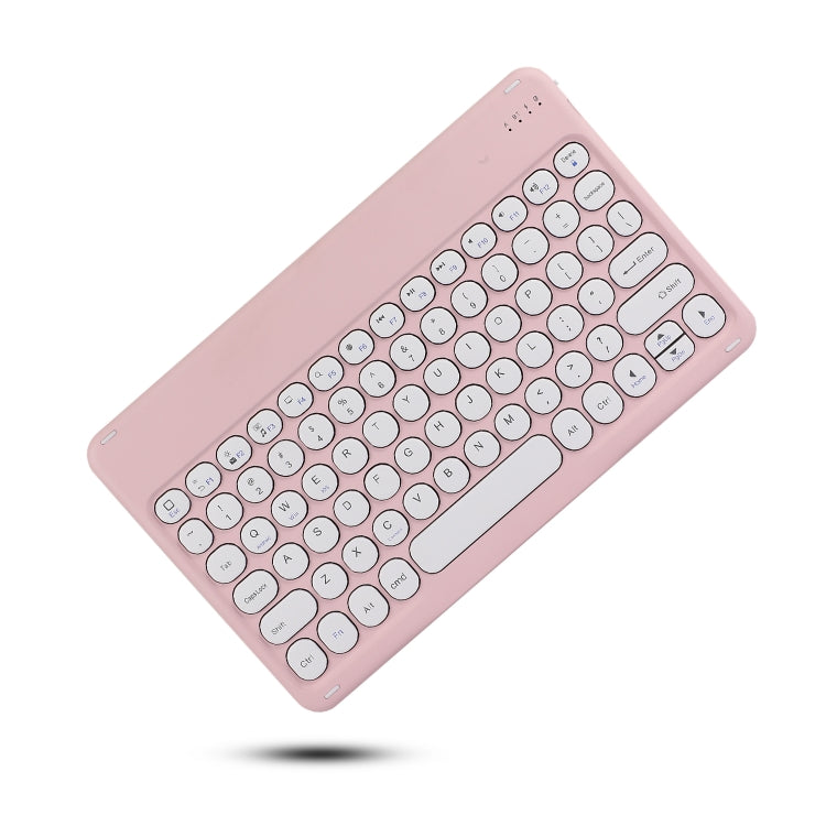 X4 Universal Round Keys Panel Spray Color Bluetooth Keyboard(Light Pink) - Universal Keyboard by PMC TechLife | Online Shopping South Africa | PMC TechLife