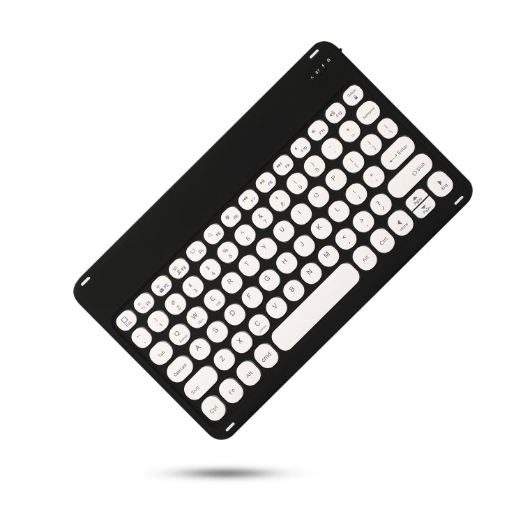 X4 Universal Round Keys Panel Spray Color Bluetooth Keyboard(Black + White) - Universal Keyboard by PMC TechLife | Online Shopping South Africa | PMC TechLife