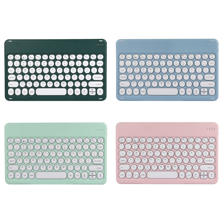 X4 Universal Round Keys Panel Spray Color Bluetooth Keyboard(Dark Night Green) - Universal Keyboard by PMC TechLife | Online Shopping South Africa | PMC TechLife
