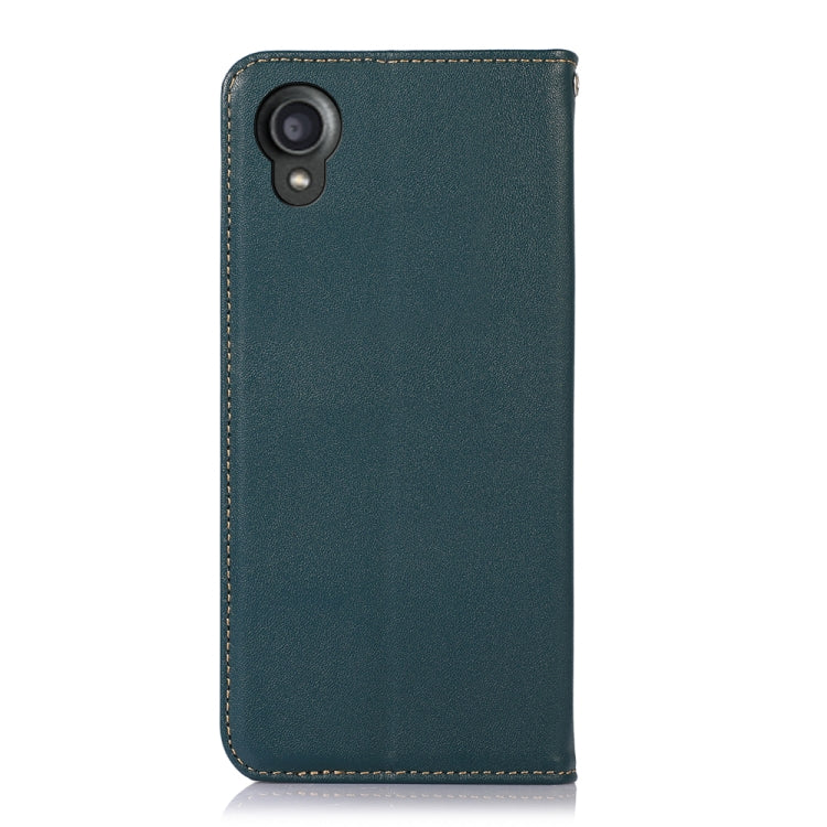 For Kyocera Digno BX2 KHAZNEH Nappa Top Layer Cowhide Leather Phone Case(Green) - More Brand by PMC TechLife | Online Shopping South Africa | PMC TechLife | Buy Now Pay Later Mobicred