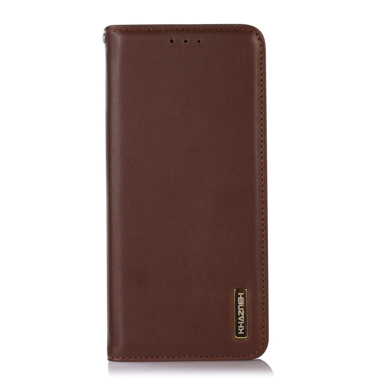 For Google Pixel 7 Pro 5G KHAZNEH Nappa Top Layer Cowhide Leather Phone Case(Brown) - Google Cases by PMC TechLife | Online Shopping South Africa | PMC TechLife | Buy Now Pay Later Mobicred