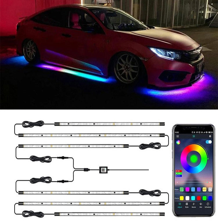 Car Modification Symphony Voice Control LED Chassis Lights, Specification:4 x 60cm + 2 x 90cm - free shipping - PMC TechLife - Order now!
