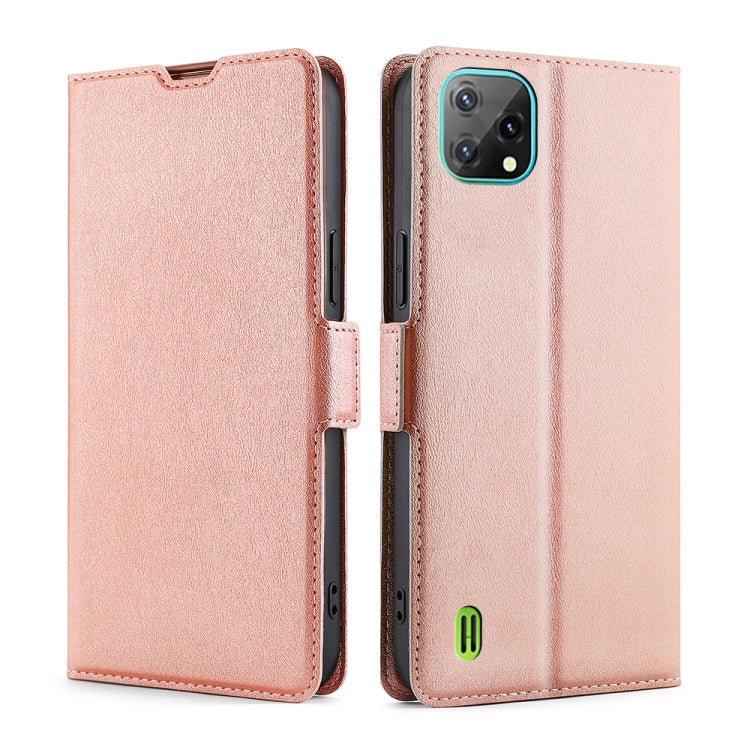 For Blackview A55 Ultra-thin Voltage Side Buckle PU + TPU Leather Phone Case(Rose Gold) - More Brand by PMC Jewellery | Online Shopping South Africa | PMC Jewellery | Buy Now Pay Later Mobicred