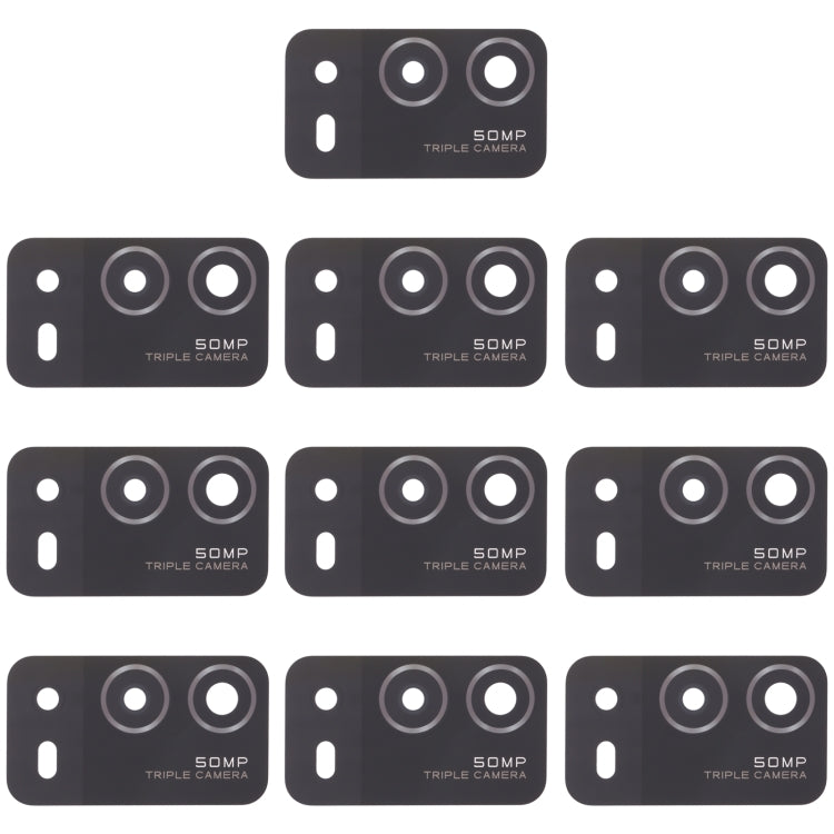 For OPPO A55 4G 10pcs Back Camera Lens - Camera Series by PMC TechLife | Online Shopping South Africa | PMC TechLife