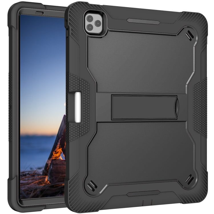 For iPad Pro 12.9 2022 / 2021 / 2020 / 2018 Silicone + PC Shockproof Tablet Case(Black) - free shipping - PMC TechLife - Order now!