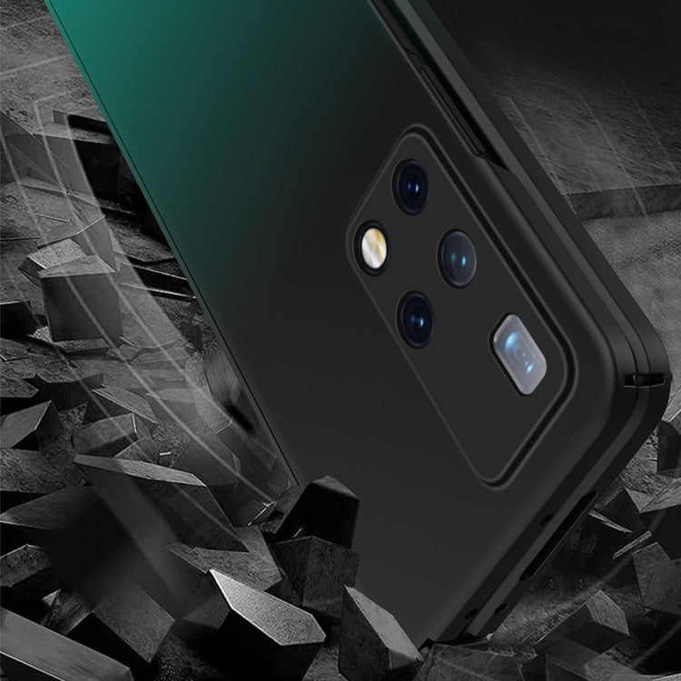 For Huawei Mate X2 Colorful Gradient Tempered Film Integrated Phone Case(Green) - Huawei Cases by PMC TechLife | Online Shopping South Africa | PMC TechLife | Buy Now Pay Later Mobicred