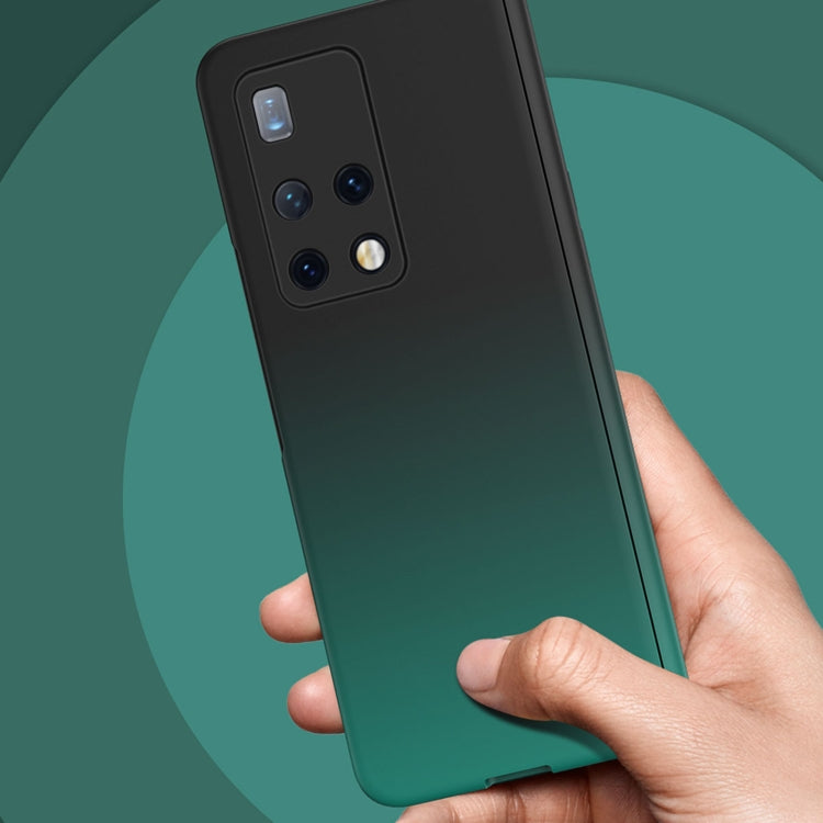 For Huawei Mate X2 Colorful Gradient Tempered Film Integrated Phone Case(Green) - Huawei Cases by PMC TechLife | Online Shopping South Africa | PMC TechLife | Buy Now Pay Later Mobicred
