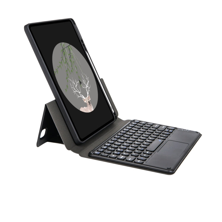 Bluetooth Keyboard Leather Case with Touchpad & Rotatable Bottom Case For iPad 10.2 2021 & 2020 & 2019 / Air 2019 / Pro 10.5 inch(Black) - free shipping - PMC TechLife - Order now!