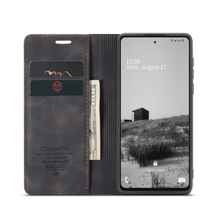 For Samsung Galaxy A73 5G CaseMe 013 Multifunctional Horizontal Flip Leather Phone Case(Black) - Galaxy Phone Cases by CaseMe | Online Shopping South Africa | PMC Jewellery