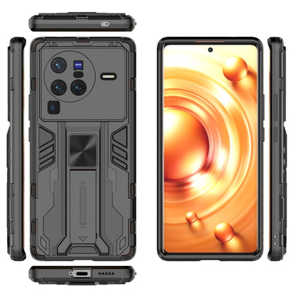 For vivo X80 Pro Supersonic PC + TPU Shock-proof Phone Case(Black) - vivo Cases by PMC Jewellery | Online Shopping South Africa | PMC Jewellery