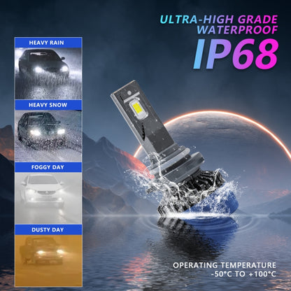 P10 1 Pair 9005 6000K / 6000LM / 55W / DC10-32V IP68 Waterproof Car LED Headlight - LED Headlamps by PMC Jewellery | Online Shopping South Africa | PMC Jewellery | Buy Now Pay Later Mobicred