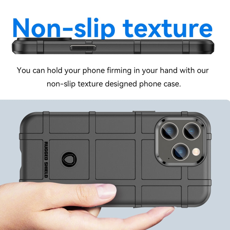 For iPhone 14 Pro Rugged Shield Full Coverage Shockproof TPU Case (Black) - iPhone 14 Pro Cases by PMC TechLife | Online Shopping South Africa | PMC TechLife