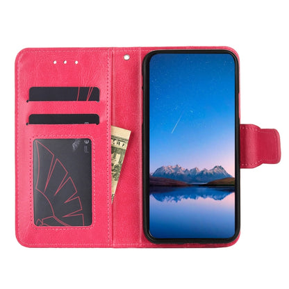 For Blackview A95 Crystal Texture Leather Phone Case(Rose Red) - More Brand by PMC Jewellery | Online Shopping South Africa | PMC Jewellery | Buy Now Pay Later Mobicred