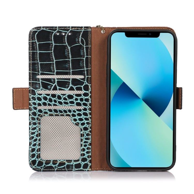 For Nokia C2 2nd Edition Crocodile Top Layer Cowhide Leather Phone Case(Green) - Nokia Cases by PMC TechLife | Online Shopping South Africa | PMC TechLife | Buy Now Pay Later Mobicred