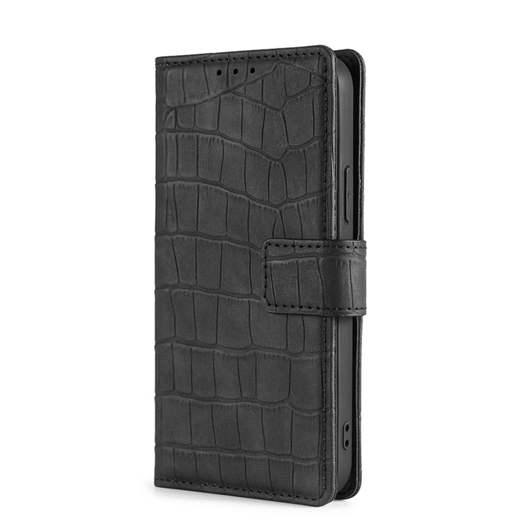 For Doogee X96 Pro Skin Feel Crocodile Magnetic Clasp Leather Phone Case(Black) - Doogee Cases by PMC Jewellery | Online Shopping South Africa | PMC Jewellery | Buy Now Pay Later Mobicred