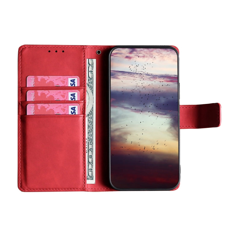 For Doogee X96 Pro Skin Feel Crocodile Magnetic Clasp Leather Phone Case(Red) - Doogee Cases by PMC Jewellery | Online Shopping South Africa | PMC Jewellery | Buy Now Pay Later Mobicred