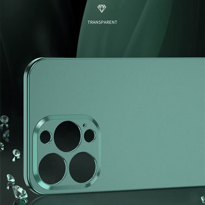 For iPhone 12 Pro Electroplating Frosted Frameless Phone Case(Green) - iPhone 12 / 12 Pro Cases by PMC Jewellery | Online Shopping South Africa | PMC Jewellery | Buy Now Pay Later Mobicred