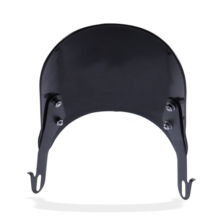 XRL-456120 Motorcycle 5-7 inch Headlight Retro Windshield(Black) - Others by PMC TechLife | Online Shopping South Africa | PMC TechLife | Buy Now Pay Later Mobicred