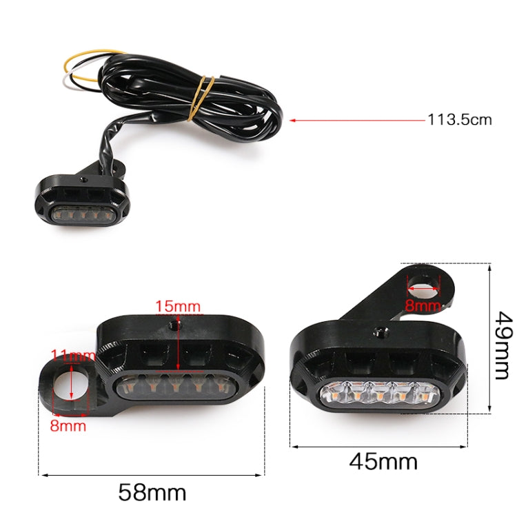 HP-Z058 Motorcycle Modified Rearview Mirror LED Turn Signal Light for Harley Sportsters XL 883 / 1200(Black) - Turn Signal by PMC Jewellery | Online Shopping South Africa | PMC Jewellery | Buy Now Pay Later Mobicred