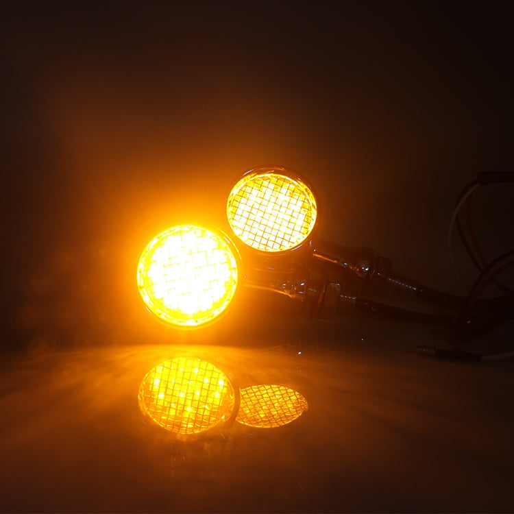 Z008 1 Pair 12V Modified Universal Motorcycle LED Turn Signal, Light Color:Yellow Light(Electroplating) - Turn Signal by PMC TechLife | Online Shopping South Africa | PMC TechLife | Buy Now Pay Later Mobicred