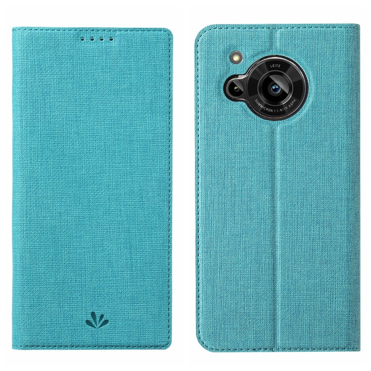 For Sharp Aquos R7 ViLi DMX Series Shockproof TPU + PU Leather Magnetic Attraction Horizontal Flip Case(Blue) - free shipping - PMC Jewellery - Order now!