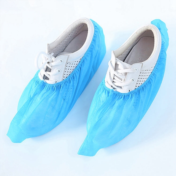 100 PCS 400g Disposable Shoe Covers For Kids Indoor Cleaning Floor Thicken Non-Woven Fabric Overshoes(Baby Blue) - Rainshoes & Shoe Covers by PMC Jewellery | Online Shopping South Africa | PMC Jewellery