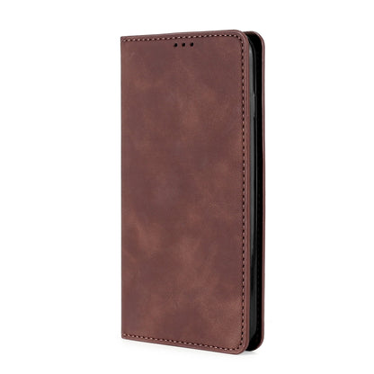 For Blackview A55 Pro Skin Feel Magnetic Horizontal Flip Leather Phone Case(Dark Brown) - More Brand by PMC Jewellery | Online Shopping South Africa | PMC Jewellery | Buy Now Pay Later Mobicred