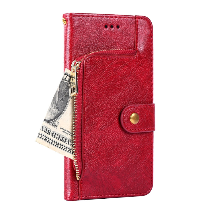 For Blackview A95 Zipper Bag Leather Phone Case(Red) - More Brand by PMC Jewellery | Online Shopping South Africa | PMC Jewellery | Buy Now Pay Later Mobicred