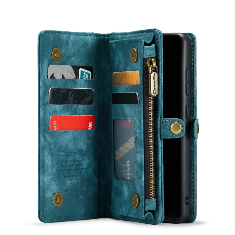 For Galaxy S20 Plus CaseMe Detachable Multifunctional Horizontal Flip Leather Case, with Card Slot & Holder & Zipper Wallet & Photo Frame(Green) - Galaxy Phone Cases by CaseMe | Online Shopping South Africa | PMC Jewellery | Buy Now Pay Later Mobicred