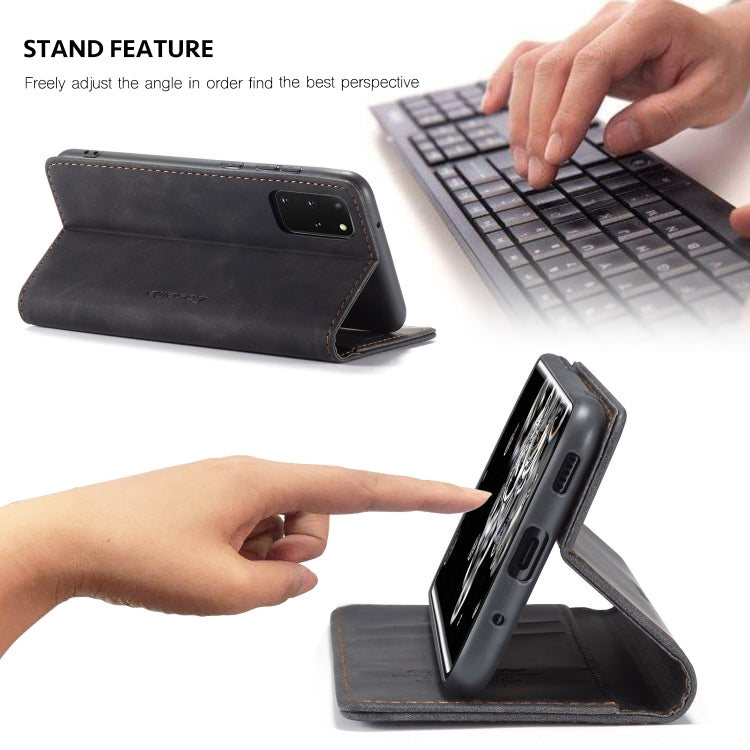 For Galaxy S20 Plus CaseMe Multifunctional Horizontal Flip Leather Case, with Card Slot & Holder & Wallet(Black) - free shipping - PMC Jewellery - Order now!