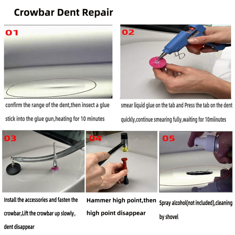 N12 66 in 1 Car Paintless Dent Removal Fender Damage Repair Puller Lifter, Plug Type:EU Plug - free shipping - PMC TechLife - Order now!