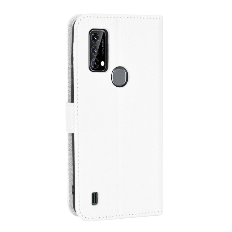 For Blackview A50 Diamond Texture Leather Phone Case(White) - More Brand by PMC TechLife | Online Shopping South Africa | PMC TechLife