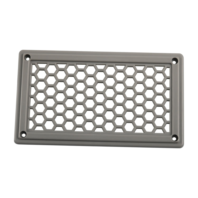 A6790 198x114mm Grey Rectangle Louvered Ventilation Plastic Venting Panel Cover - Air Conditioning System by PMC Jewellery | Online Shopping South Africa | PMC Jewellery