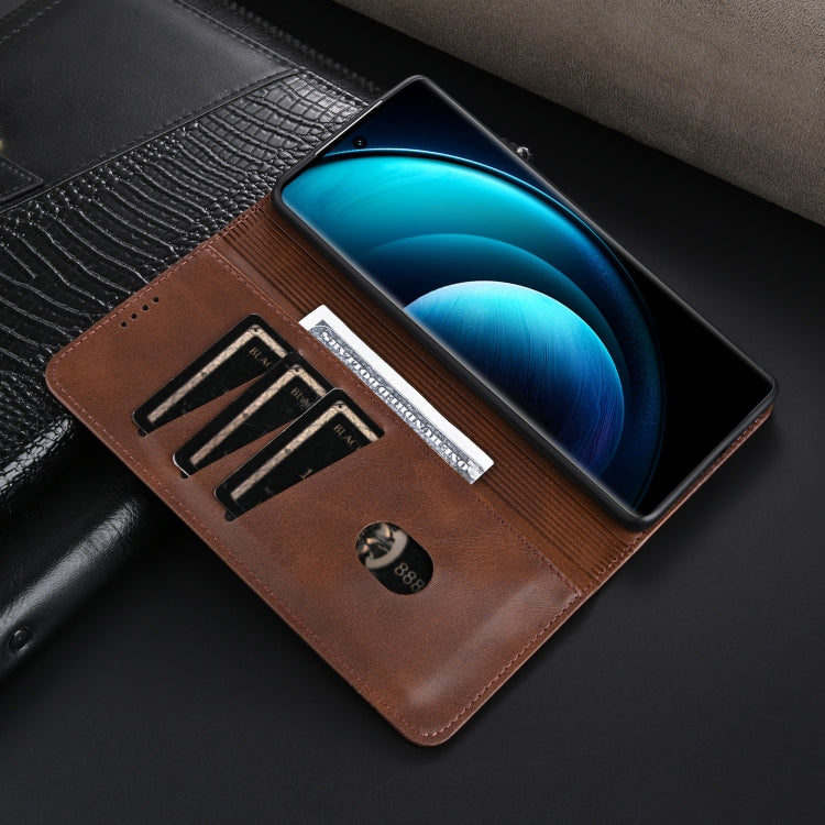 For vivo X100 AZNS Magnetic Calf Texture Leather Phone Case(Dark Blu) - vivo Cases by AZNS | Online Shopping South Africa | PMC Jewellery | Buy Now Pay Later Mobicred