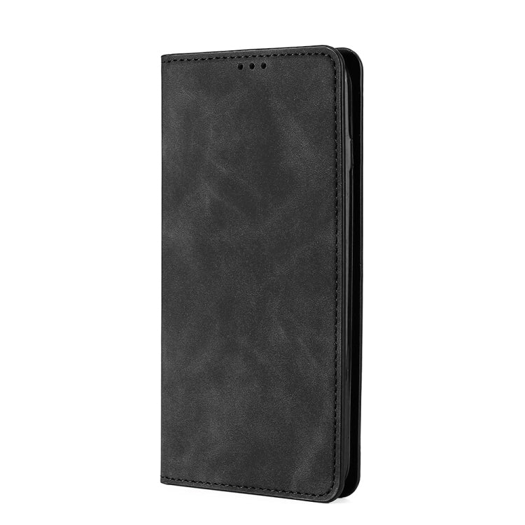For DOOGEE X96 Pro Skin Feel Magnetic Horizontal Flip Leather Phone Case(Black) - More Brand by PMC Jewellery | Online Shopping South Africa | PMC Jewellery | Buy Now Pay Later Mobicred
