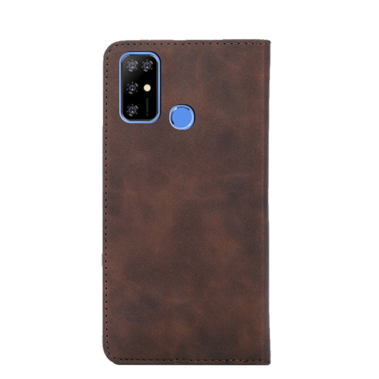 For DOOGEE X96 Pro Skin Feel Magnetic Horizontal Flip Leather Phone Case(Dark Brown) - More Brand by PMC Jewellery | Online Shopping South Africa | PMC Jewellery | Buy Now Pay Later Mobicred
