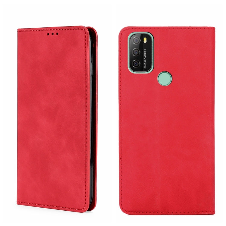 For Blackview A70 Skin Feel Magnetic Horizontal Flip Leather Phone Case(Red) - More Brand by PMC Jewellery | Online Shopping South Africa | PMC Jewellery | Buy Now Pay Later Mobicred