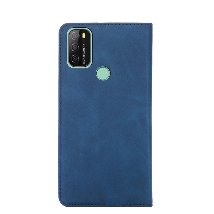 For Blackview A70 Skin Feel Magnetic Horizontal Flip Leather Phone Case(Blue) - More Brand by PMC Jewellery | Online Shopping South Africa | PMC Jewellery | Buy Now Pay Later Mobicred