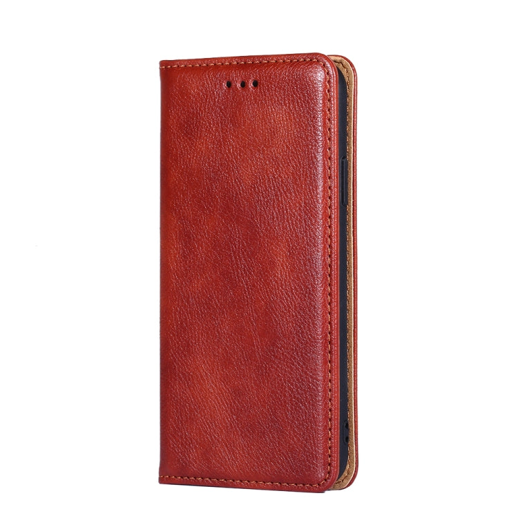 For DOOGEE X96 Pro Gloss Oil Solid Color Magnetic Leather Phone Case(Brown) - Doogee Cases by PMC Jewellery | Online Shopping South Africa | PMC Jewellery | Buy Now Pay Later Mobicred