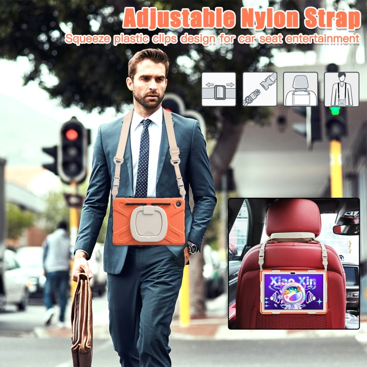 For Lenovo Tab M10 Plus 10.6 3rd Gen 2022 Silicone + PC Protective Tablet Case(Coral Orange) - Lenovo by PMC TechLife | Online Shopping South Africa | PMC TechLife | Buy Now Pay Later Mobicred