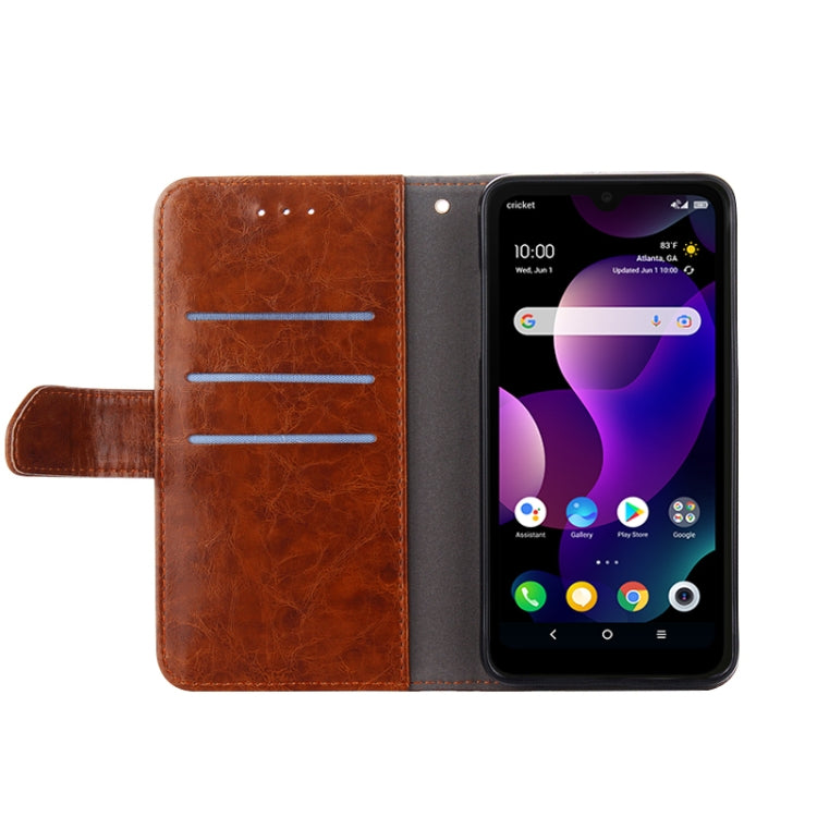 For Doogee X96 Pro Geometric Stitching Horizontal Flip Leather Phone Case(Light Brown) - Doogee Cases by PMC Jewellery | Online Shopping South Africa | PMC Jewellery | Buy Now Pay Later Mobicred
