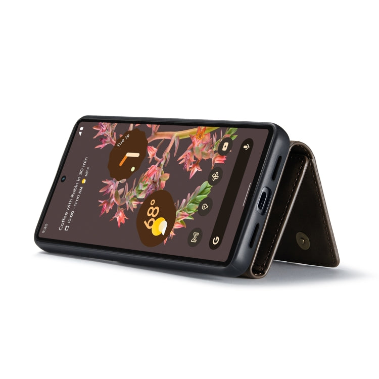 For Google Pixel 7 5G DG.MING M1 Series 3-Fold Multi Card Wallet + Magnetic Phone Case(Coffee) - Google Cases by DG.MING | Online Shopping South Africa | PMC TechLife | Buy Now Pay Later Mobicred
