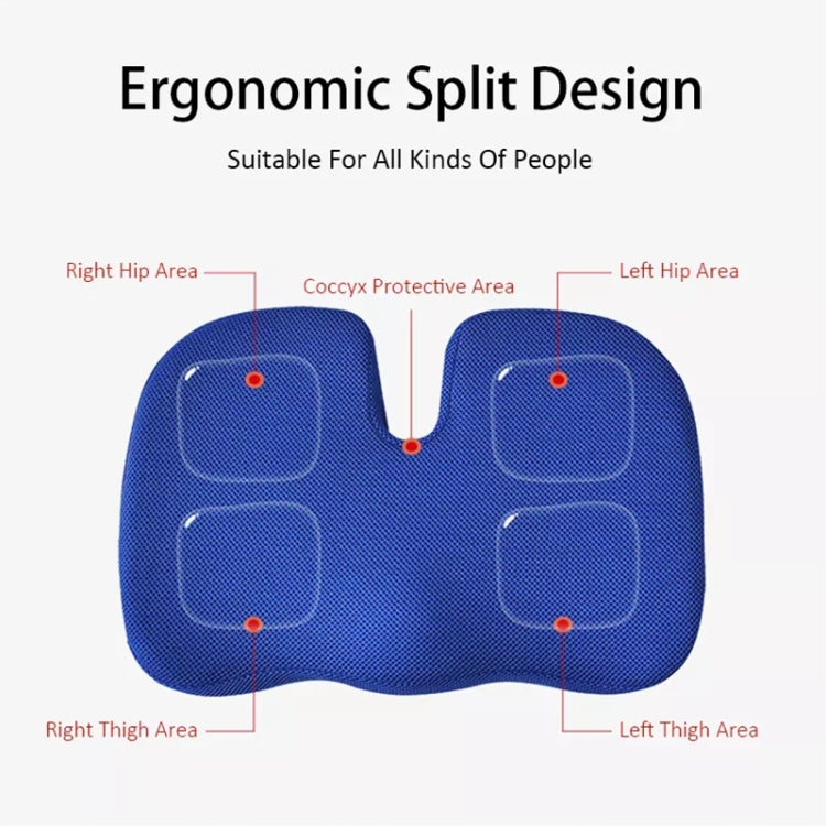 Soft U-shaped cushion Ergonomic Seat, Model:Mesh Style(Blue) - Cushions & Pillows by PMC Jewellery | Online Shopping South Africa | PMC Jewellery | Buy Now Pay Later Mobicred