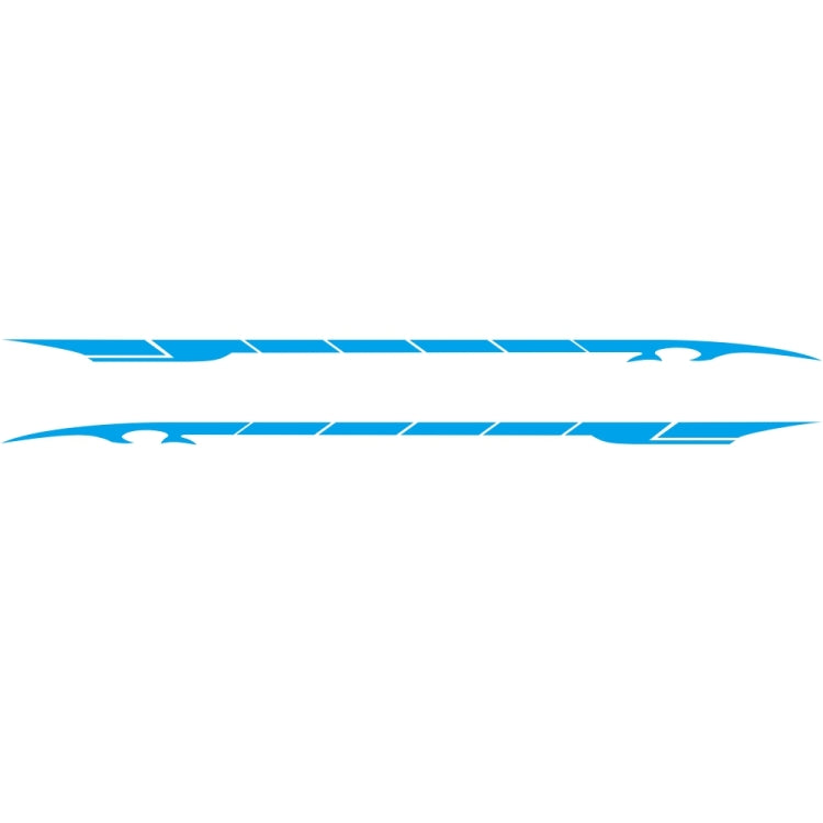 2 PCS/Set D-178 Waistline Pattern Car Modified Decorative Sticker(Blue) - free shipping - PMC Jewellery - Order now!