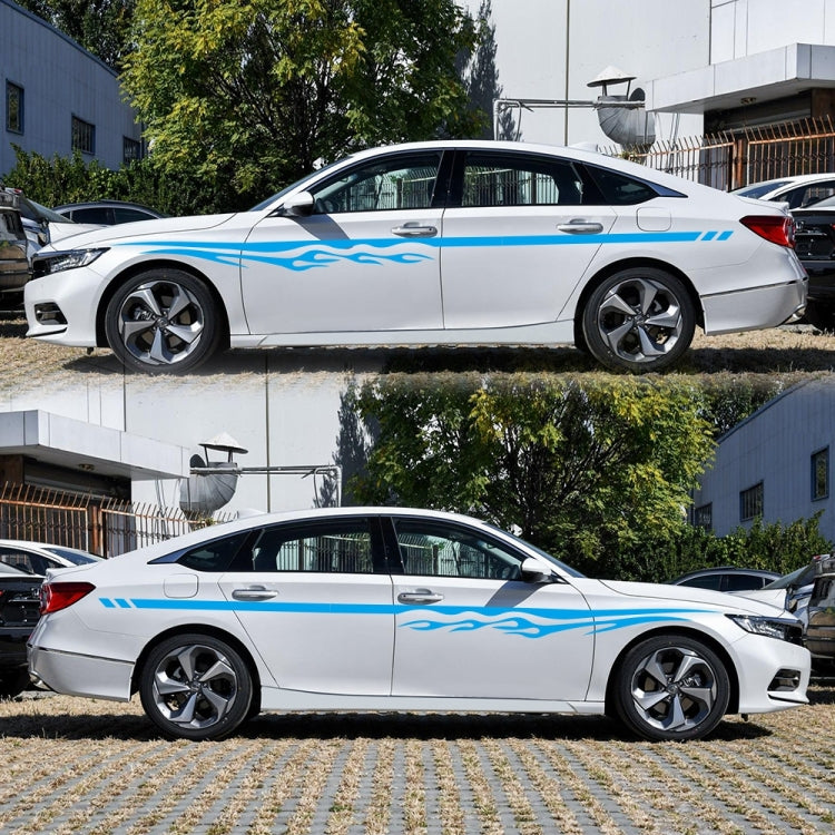 2 PCS/Set D-280 Flame Streak Pattern Car Modified Decorative Sticker(Blue) - Decorative Sticker by PMC TechLife | Online Shopping South Africa | PMC TechLife | Buy Now Pay Later Mobicred