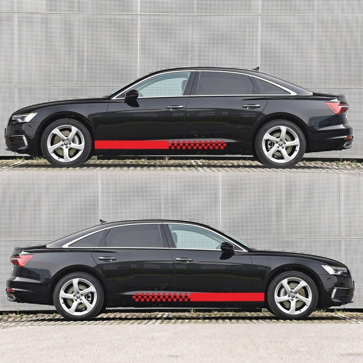 2 PCS/Set D-282 Waistline Pattern Car Modified Decorative Sticker(Red) - Decorative Sticker by PMC Jewellery | Online Shopping South Africa | PMC Jewellery | Buy Now Pay Later Mobicred