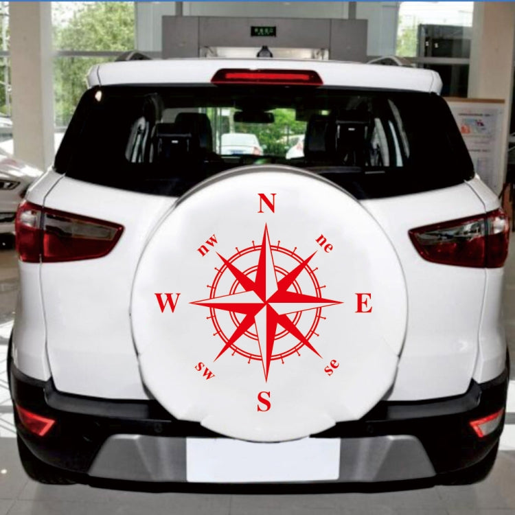 D-366 Compass Pattern Car Modified Decorative Sticker(Red) - free shipping - PMC TechLife - Order now!