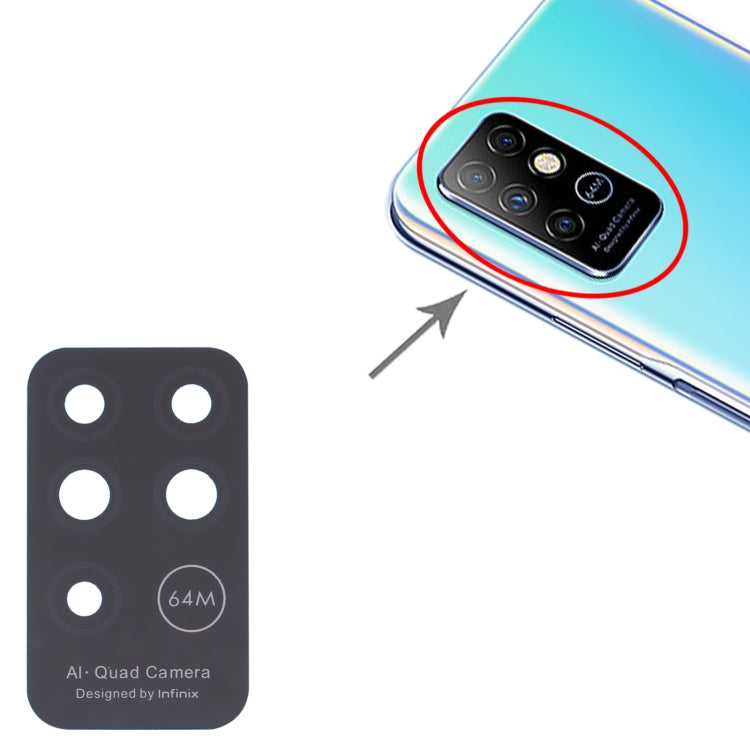 For Infinix Note 8 X692 10pcs Back Camera Lens - free shipping - PMC TechLife - Order now!
