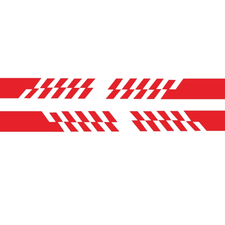 2 PCS/Set D-487 Stripe Pattern Car Modified Decorative Sticker(Red) - Decorative Sticker by PMC Jewellery | Online Shopping South Africa | PMC Jewellery | Buy Now Pay Later Mobicred